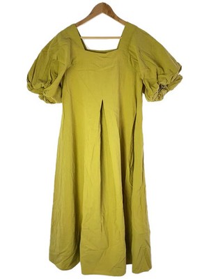 emmi Short-Sleeve Dress, Size 0, Linen, Yellowish-White, Solid Color