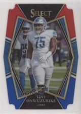2021 Panini Select Premier Level Red & Blue Prizm Die-Cut Levi Onwuzurike 2l4