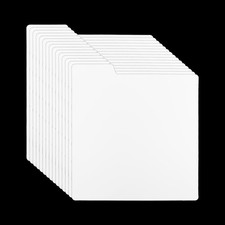 15 PCS Vinyl Record Dividers 12.9x12.5 Inch White Plastic Index Separators