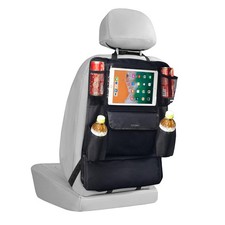 LUCMO Car Backseat Organizer with Touch Screen Tablet Holder, 9 Storage Pockets