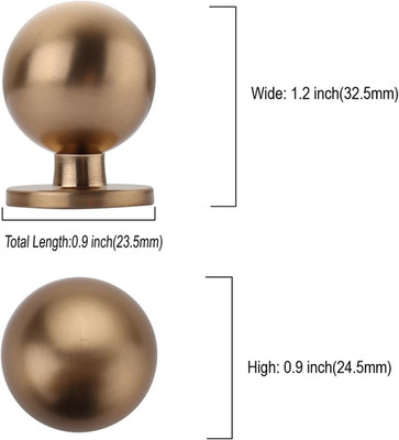 10x Champagne Bronze Kitchen Cabinet Knobs Kitchen Hardware for Cupboard Drawer 