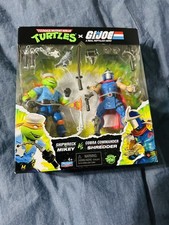 Playmates TMNT x G.I. Joe Cobra Clash x2 Shipwreck Mike Cobra Commander Shredder