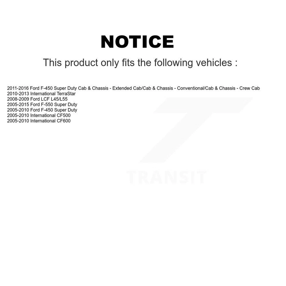Rear Brake Caliper Kit For Ford F-450 Super Duty F-550 International LCF CF500 - Image 2 of 4
