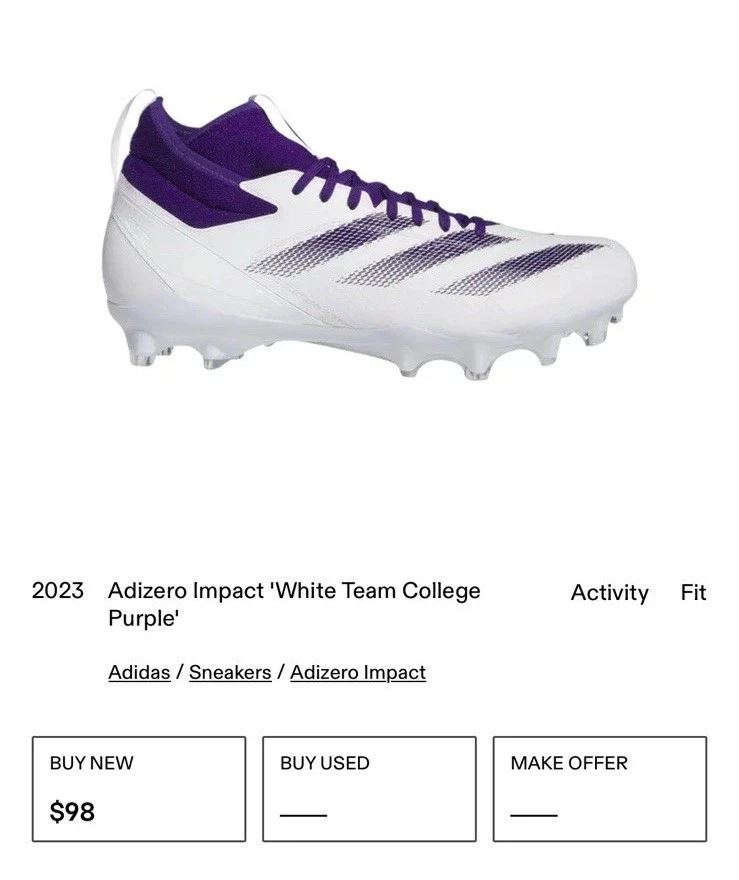 Purple 10.5 US Football Cleats for Men for sale | eBay