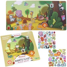 Magnetisches Puzzlebuch Magnetisches Puzzle Tiere Montessori 51 Teile.