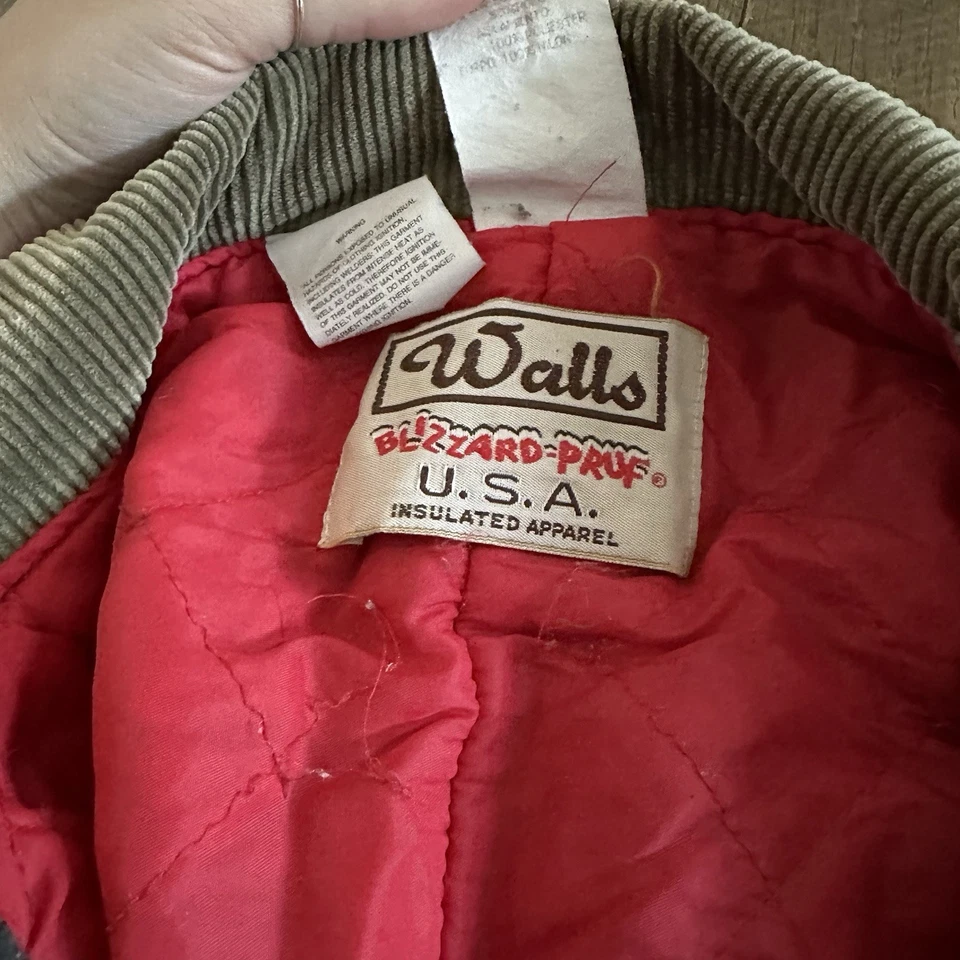 Monos aislantes vintage de pared Blizzard Pruf de los años 70 talla L regular hechos en EE. UU. Foto 3 de 4