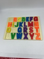 Fisher Price Alphabet School House Desk Replacement Tray 1972 No A P U Letters