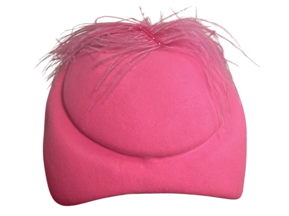 Vintage Doeskin Geo W Bollman Mister T Exclusive Fedora Feathered Felt Wool Hat - Image 3 of 4