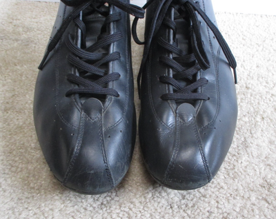 Quoc Pham QP Tourer Black Leather Lace Up Cycling Shoes Size EUR