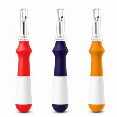 Seam Ripper 3 PCS, Seam Rippers for Sewing, Ergonomic Grip, Colorful Large Th...