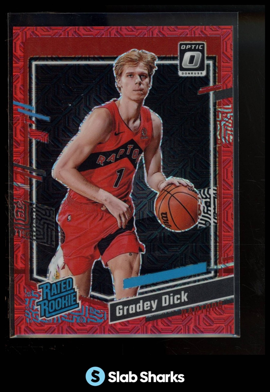 2023 PANINI DONRUSS OPTIC #212 GRADEY DICK CHOICE RED PRIZM RC RATED ROOKIE /88