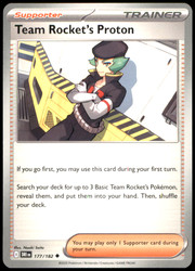 Team Rocket's Proton 177/182 Destined Rivals
