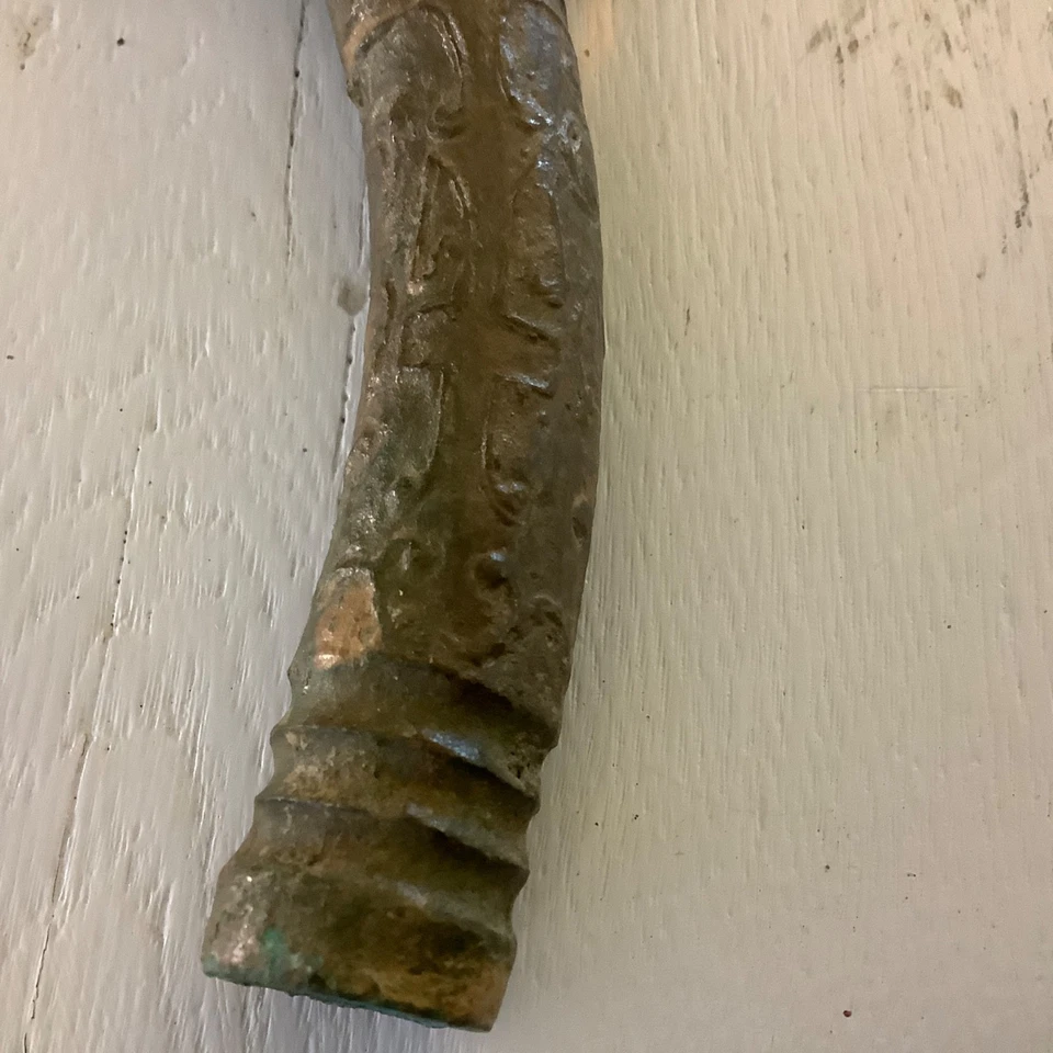 DE COLECCIÓN HACHA RITUAL CEREMONIAL JADE BRONCE CARA DE CARNERO TALLADA CHINA HACHA Foto 4 de 4