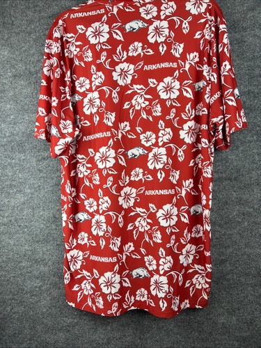 Reyn Spooner Herren University of Arkansas Polo Größe L Hawaii Rot Weiß NCAA - Bild 7 von 8