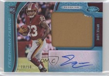 2019 Certified Freshman Fabric Signatures Mirror Teal 18/50 Bryce Love Auto 09wc