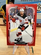 2025-26 O-Pee-Chee Red Border Parallel Kurtis MacDermid #243 OPC Devils