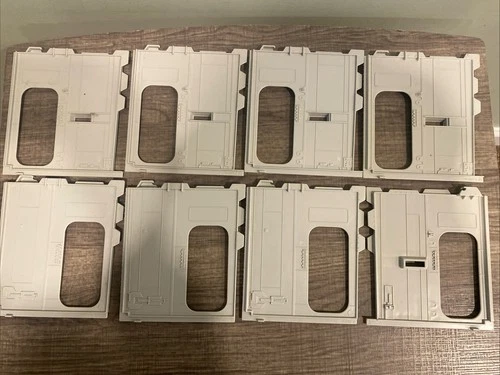 Gi Joe 1986 Cobra Terror Drome Parts Lot full Set 8 Inner Lower Bulkhead Walls