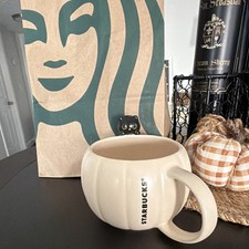 Starbucks Pumpkin Black Cat Coffee Mug Beige ...