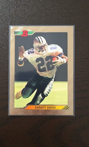 Emmitt Smith [Foil] #180 card from 1992 Bowman