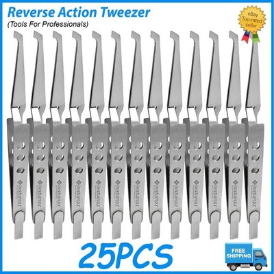 Professional Orthodontic Bracket Placing Forceps Dental Holding Tweezers