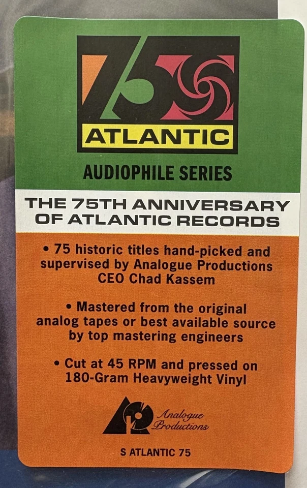 Analogue Productions John Coltrane Coltrane Jazz Vinyl New Sealed 753088756276 - Image 3 of 4