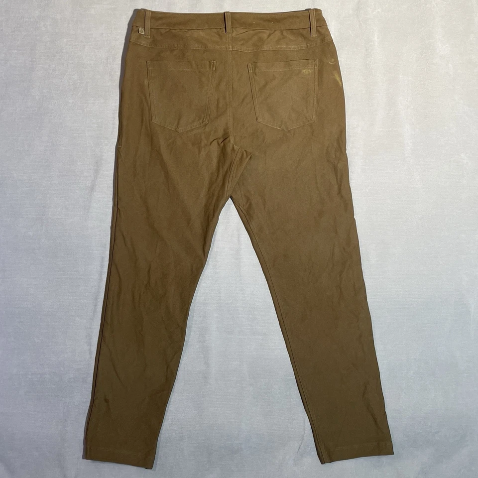 Pantalón Lululemon Para Hombres ABC Commission Ajuste Ajustado 5 Bolsillos 34L Warpstreme Foto 2 de 4