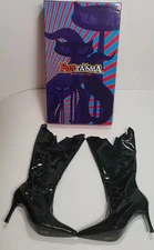 NEW Funtasma Women’s  Size 7 Halloween DARKNESS-130X Black Pat Boots Sexy!