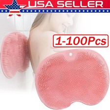 Shower Foot Back Scrubber Massage Pad Body Bath Soft Brush Mat Cleaning Bath