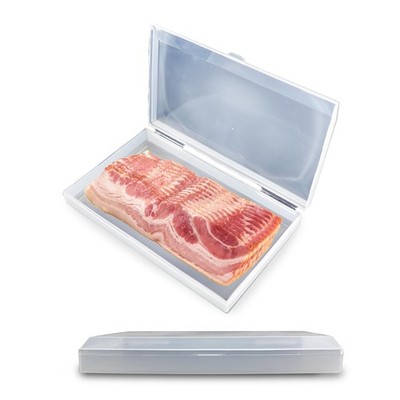 Iconikal Bacon Saver Deli Meat Storage Container 1-lb Capacity Large, Clear 