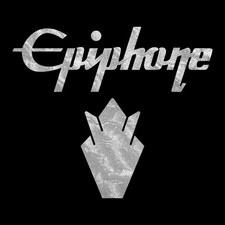 EPIPHONE HEADSTOCK LOGO & CROWN Self Adhesive Vinyl Decal Set x 2 - MORE COLOURS