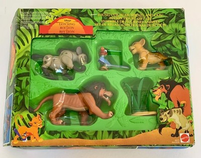 Vintage 1994 Mattel Disney Der König der Löwen Young Cub bewegliche Actionfiguren Set