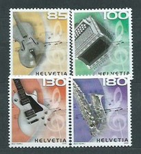Suisse - Courrier 2008 Yvert 1978/81 ** MNH Musique