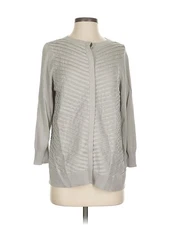 H By Halston Women Gray Cardigan S