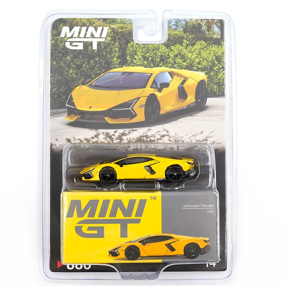 MINI GT LAMBORGHINI REVUELTO 1/64 DIECAST MODEL CAR GIALLO YELLOW