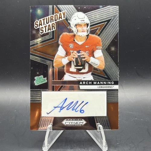 2025 Prizm Draft Saturday Star Autograph Arch Manning Longhorns JH6