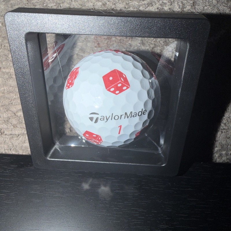 TaylorMade TP5x Pix Limited Las Vegas Dice Poker  Golf Ball With Display Case-5A