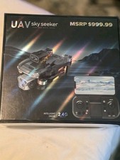 DMES UAV Sky Seeker P19 Quadcopter Dual Lens Modular Battery 360 Roll LED Black