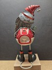 Pier 1 Imports Christmas Tea Light Candle Holder Bobblehead - Santa. Metal — photo 4