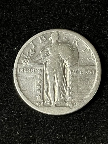 1920 d standing liberty quarter Vg Details