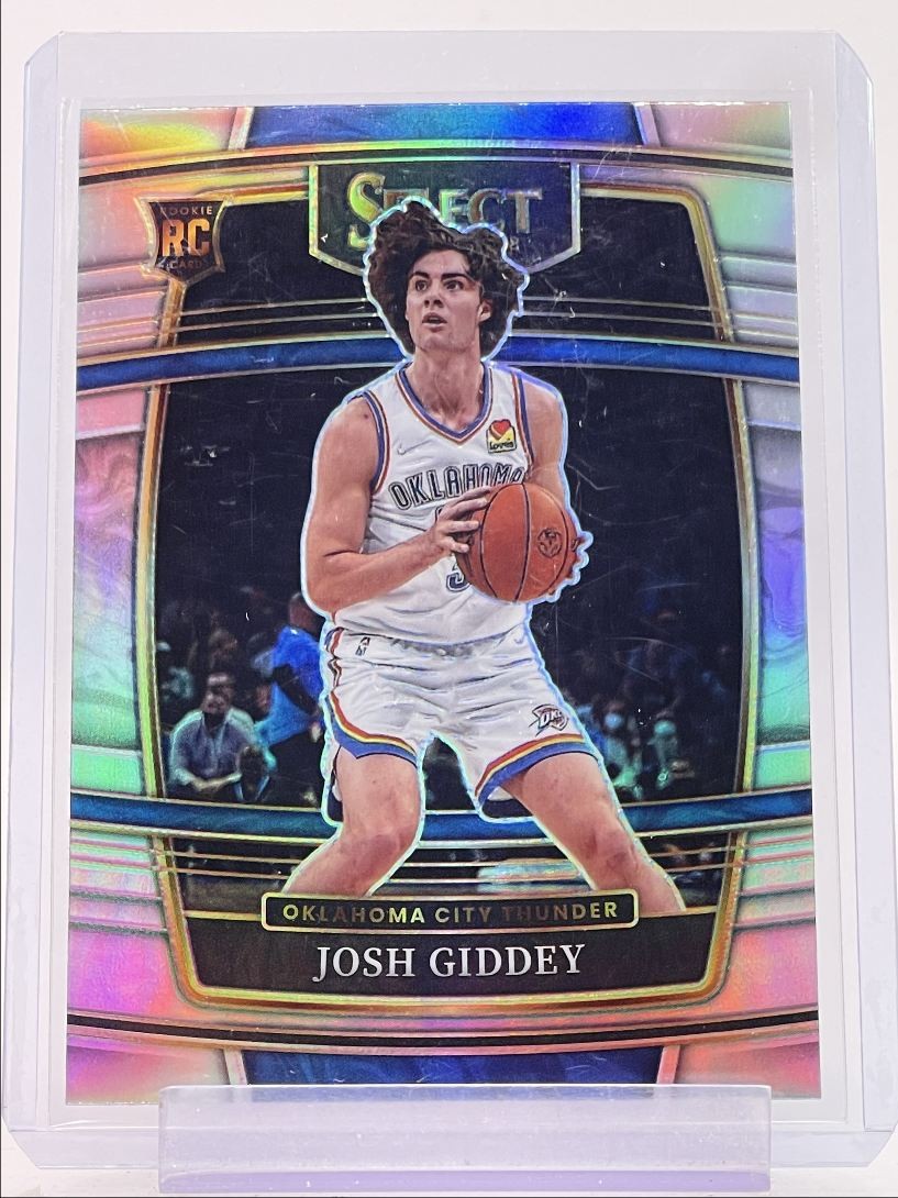 JOSH GIDDEY 2021-22 SELECT CONCOURSE ROOKIE SILVER PRIZM THUNDER A RC Q0963