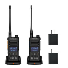 2Pack RA89G GMRS High Power Bluetooth APP Control Handheld Ham Radio 200CH NOAA