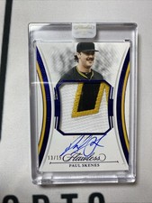 2025 Panini Flawless Paul Skenes Jumbo Patch Auto Sapphire /15