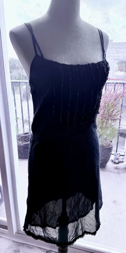 Moschino abito tubino navy paillettes con slip sotto taglia 34