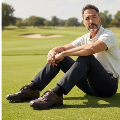 Nike Tiger Woods Air Zoom Brown Leather Golf Shoes Size‎ 9 Nike Tiger Woods Air Zoom Brown Leather Golf Shoes Size 9 | eBay main image 4