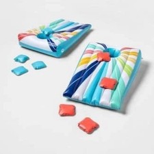 NEW Inflatable Pool Bag Toss Cornhole Game for Outdoor Pools Summer Family Fun
