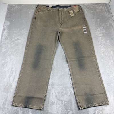 Levi's 565 Jeans Men's Size 40x32 Loose Straight Tan/Brown Denim Cotton