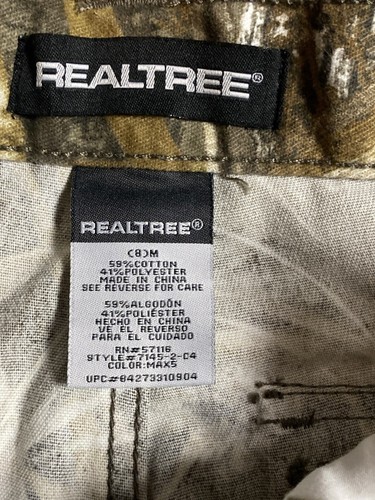 RealTree Max-5 Hunting Camo Cargo Pants Real Tree Youth Kids Sz M 8 W24 In23” EC - Picture 9 of 11