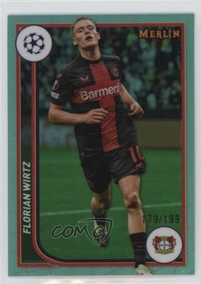 2023 Topps Merlin UEFA Club Competitions Aqua Refractor /199 Florian Wirtz 0m5h