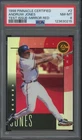 1998 Pinnacle Certified Test Issue Mirror Red Rare #2 Andruw Jones Pop 1 PSA 8