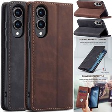 For Samsung Galaxy S25 Edge Flip Leather Wallet Card Slot Shockproof Case Cover